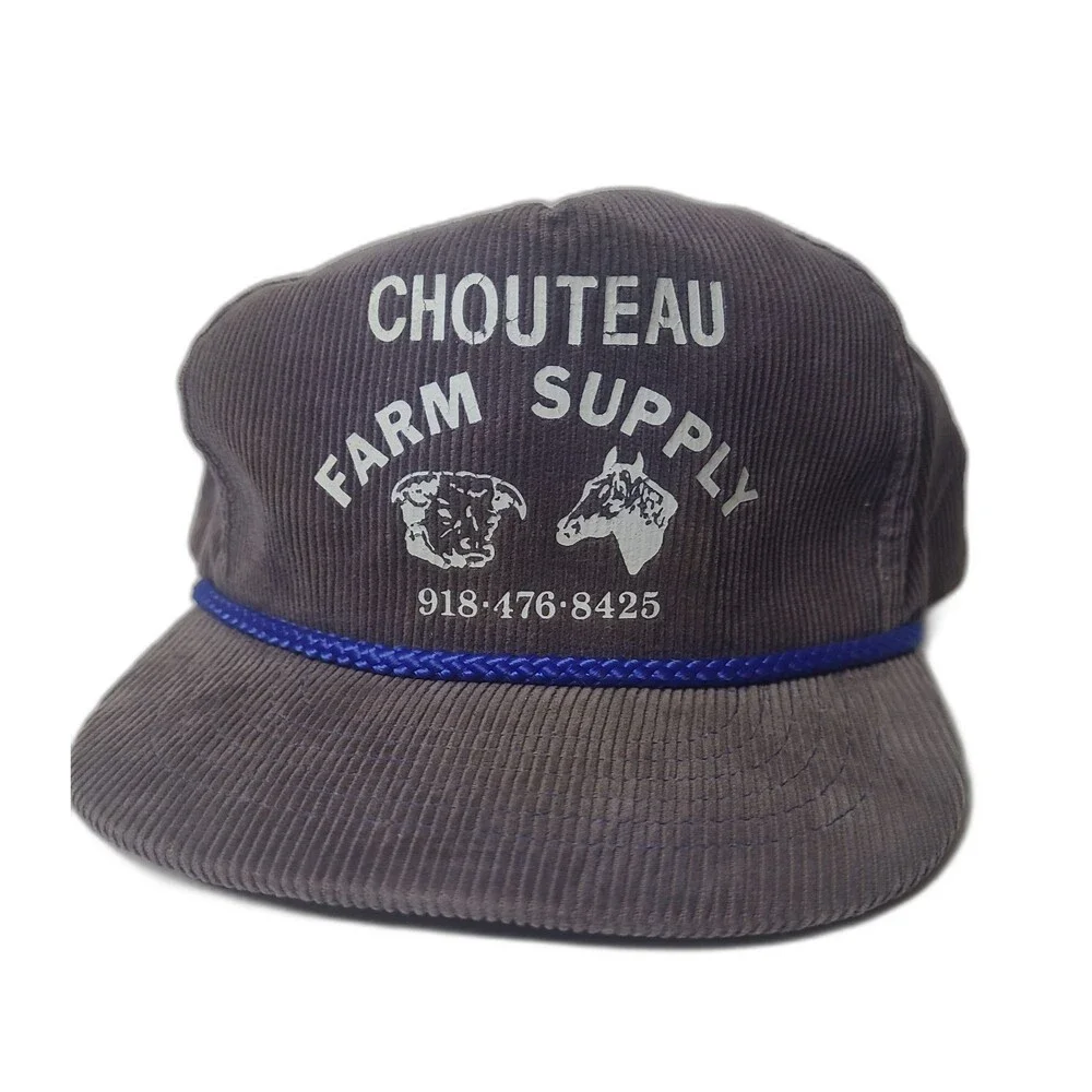 Vintage Farm Supply Corduroy hat w/ Rope brim Phone Number